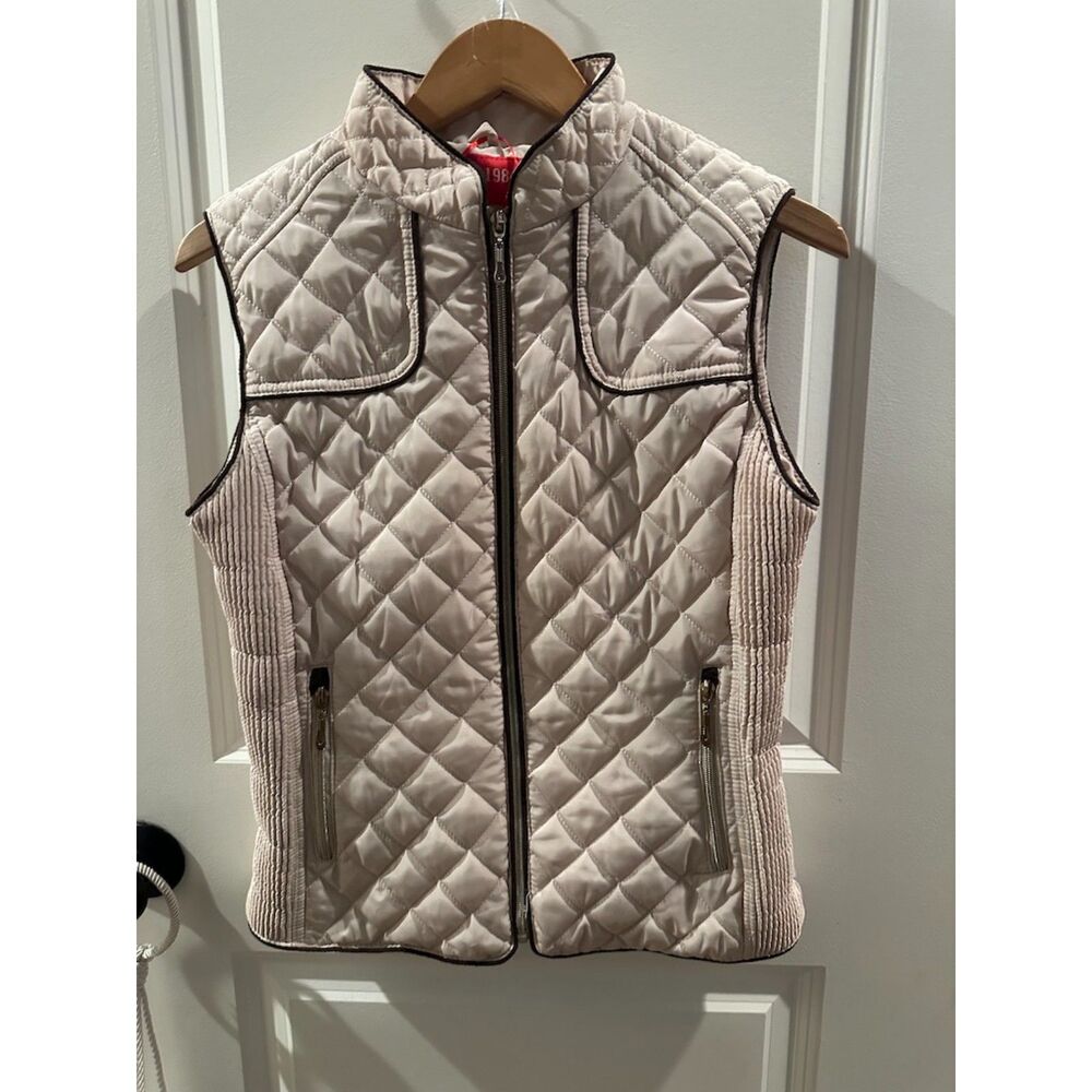 NWOT NYD 1984 Women's Vest with Soft Inner Leopard Print Size L (G for Grande)